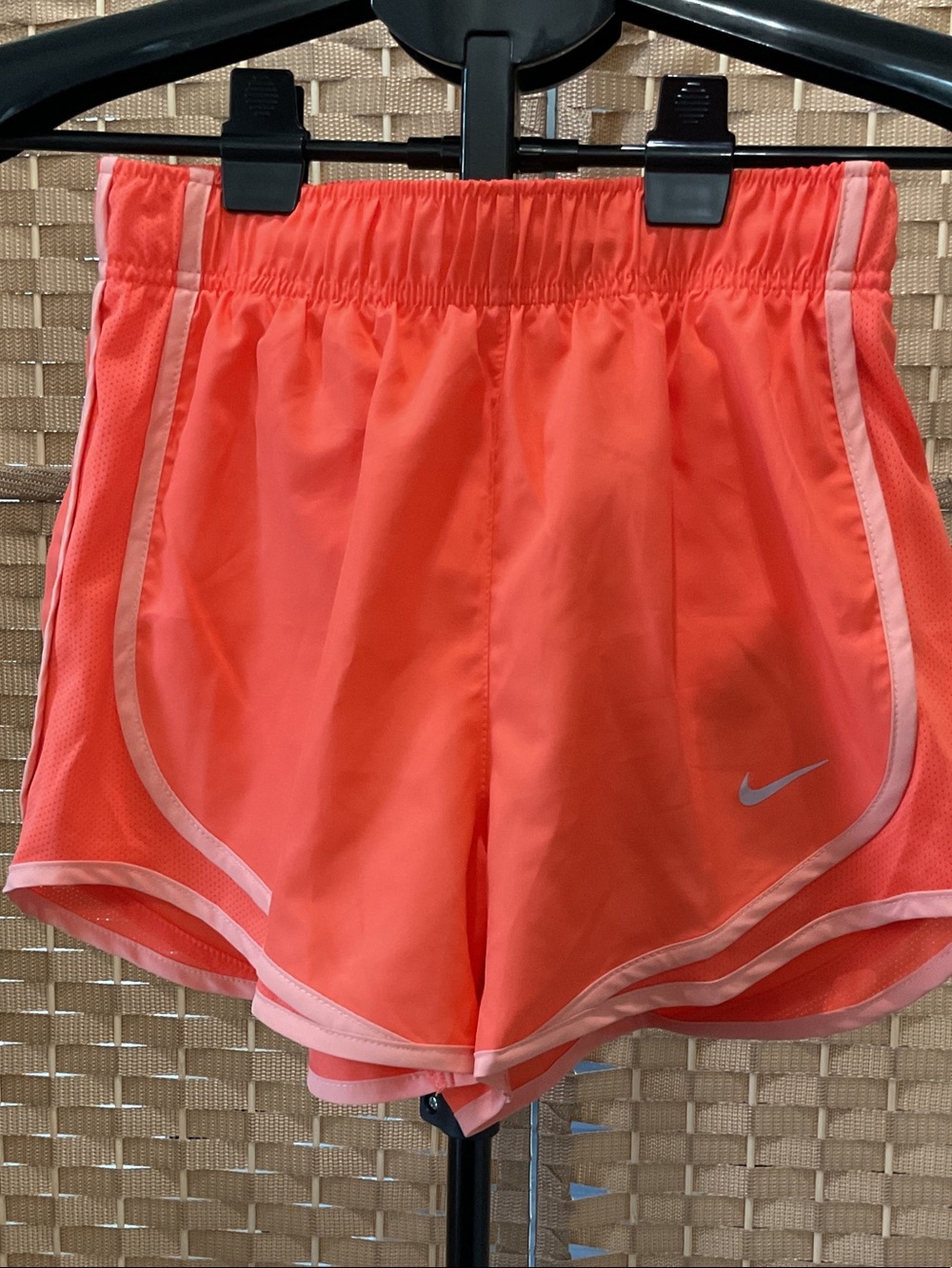 Nike Coral-Pink Tempo Athletic Running Shorts 3”